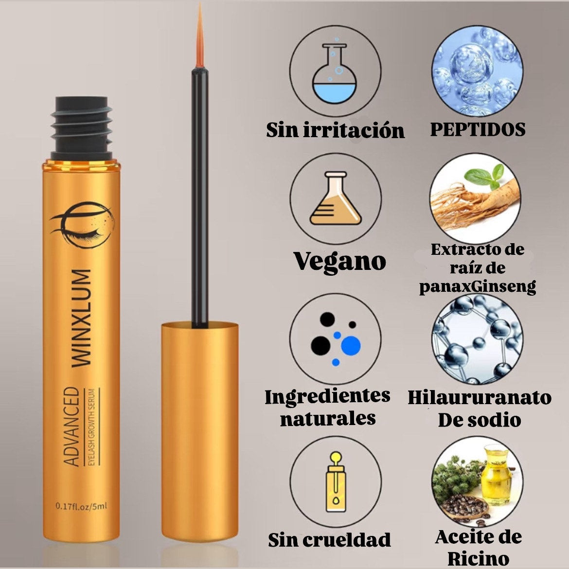 ✨ Sérum de Crecimiento para Pestañas + Labial GRATIS 💋