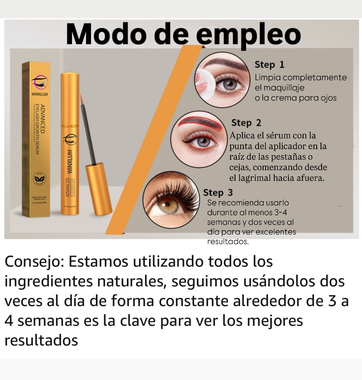 ✨ Sérum de Crecimiento para Pestañas + Labial GRATIS 💋
